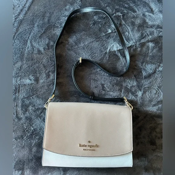 Kate Spade Taupe and White Chain Crossbody bag - Picture 9 of 12